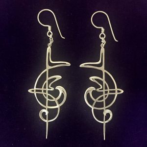 Art Nouveau Swirl Earrings