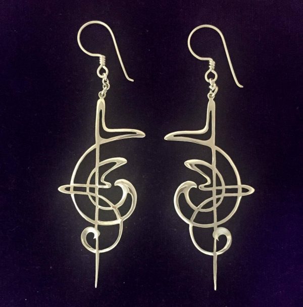 Art Nouveau Swirl Earrings