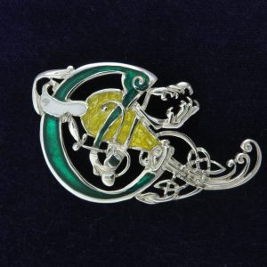 Letter C Brooch