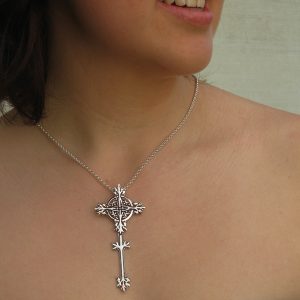 Thistle Cross Necklace