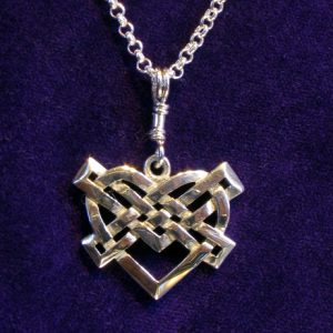 Love Knot Heart Pendant