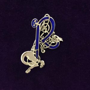 Letter R Brooch