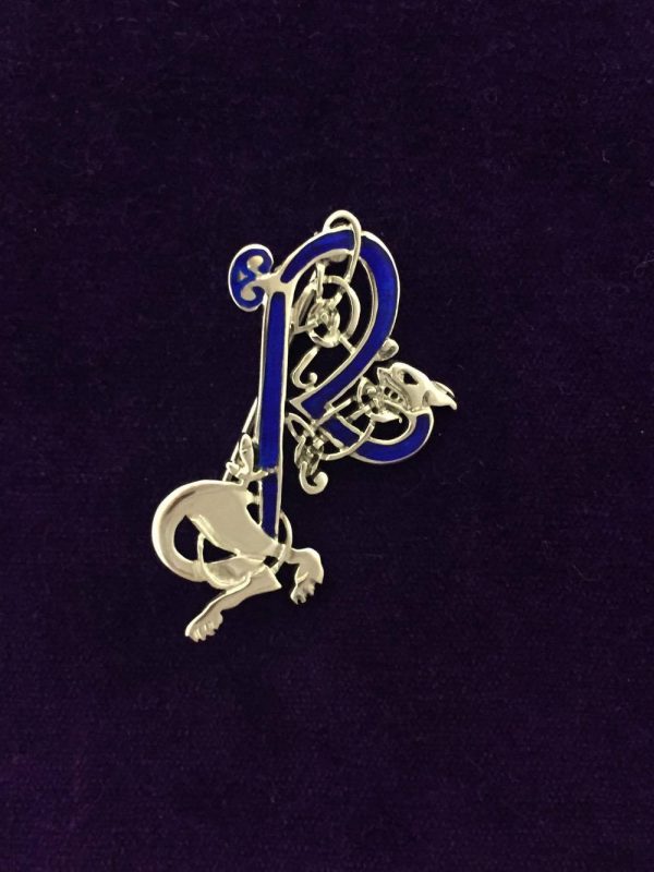 Letter R Brooch