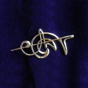 Art Nouveau Swirl Brooch